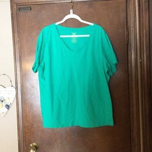 Faded glory green T-shirt size 2628